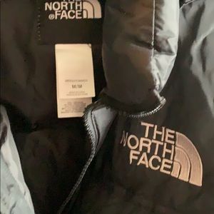 North Face black puffy jacket